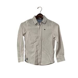 Giordano, Boys, Dress Shirt, Cream Size 8-10, 1533S